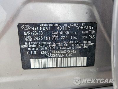 Zdjęcie 12 z 12 samochodu: 2013 HYUNDAI SONATA HYBRID VIN:KMHEC4A44DA072742 - miniatura