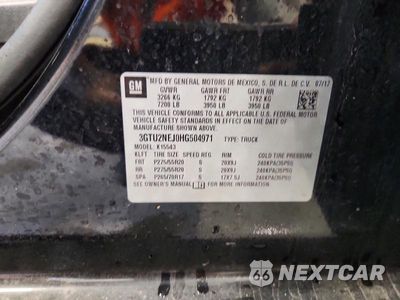 Zdjęcie 12 z 12 samochodu: 2017 GMC SIERRA K1500 SLT VIN:3GTU2NEJ0HG504971 - miniatura