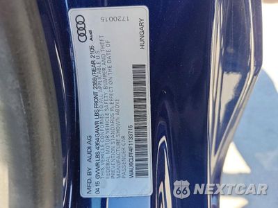 Zdjęcie 13 z 13 samochodu: 2015 AUDI A3 PREMIUM VIN:WAU6CLFF4F1133715 - miniatura