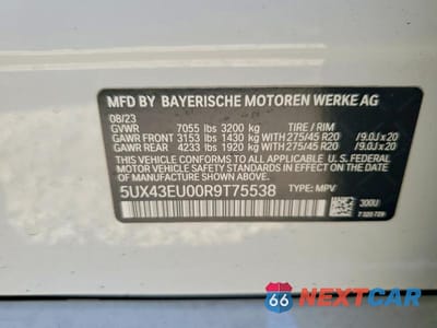 Zdjęcie 14 z 14 samochodu: 2024 BMW X5 XDRIVE50E VIN:5UX43EU00R9T75538 - miniatura