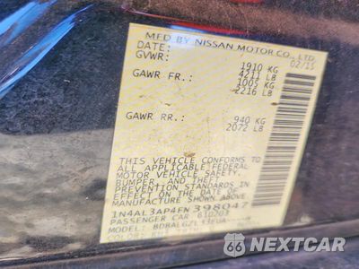 Zdjęcie 12 z 12 samochodu: 2015 NISSAN ALTIMA 2.5 S VIN:1N4AL3AP4FN398047 - miniatura