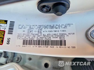 Zdjęcie 12 z 12 samochodu: 2015 TOYOTA TACOMA V6 VIN:3TMLU4EN2FM169603 - miniatura