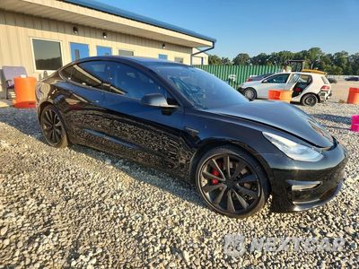 Czwarte zdjęcie samochodu z boku: 2019 TESLA MODEL 3 VIN:5YJ3E1EB6KF438735 - miniatura