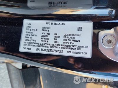 Zdjęcie 13 z 13 samochodu: 2025 TESLA MODEL 3 VIN:5YJ3E1EA3SF887362 - miniatura