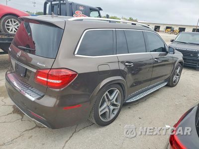 Trzecie zdjęcie samochodu z tyłu: 2017 MERCEDES-BENZ GLS 550 4MATIC VIN:4JGDF7DE7HA747126 - miniatura