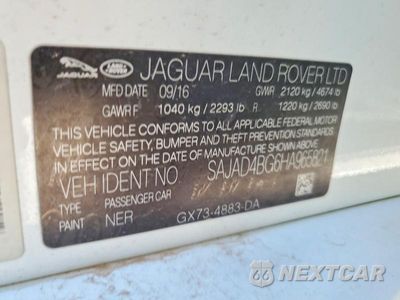 Zdjęcie 12 z 12 samochodu: 2017 JAGUAR XE PREMIUM VIN:SAJAD4BG6HA965821 - miniatura