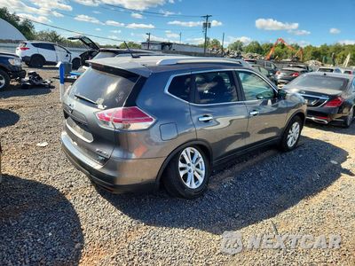 Trzecie zdjęcie samochodu z tyłu: 2014 NISSAN ROGUE SV VIN:5N1AT2MV1EC814656 - miniatura