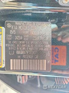 Zdjęcie 13 z 13 samochodu: 2015 KIA OPTIMA LX VIN:KNAGM4A79F5650637 - miniatura