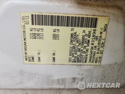 Zdjęcie 12 z 12 samochodu: 2011 NISSAN MAXIMA 3.5 S VIN:1N4AA5AP5BC835898 - miniatura