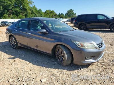 Czwarte zdjęcie samochodu z boku: 2014 HONDA ACCORD EXL VIN:1HGCR3F80EA018163 - miniatura