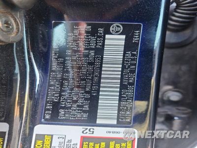 Zdjęcie 12 z 12 samochodu: 2019 TOYOTA CAMRY XLE VIN:4T1B11HK3KU768953 - miniatura