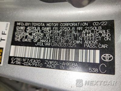 Zdjęcie 12 z 12 samochodu: 2022 TOYOTA PRIUS XLE AWD-E VIN:JTDL9MFUXN3037325 - miniatura
