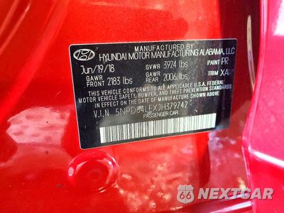 Zdjęcie 13 z 13 samochodu: 2018 HYUNDAI ELANTRA SEL VIN:5NPD84LFXJH379742 - miniatura