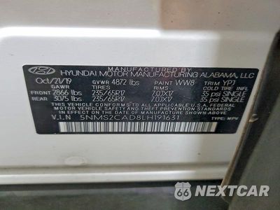 Zdjęcie 13 z 13 samochodu: 2020 HYUNDAI SANTA FE SE VIN:5NMS2CAD8LH191631 - miniatura