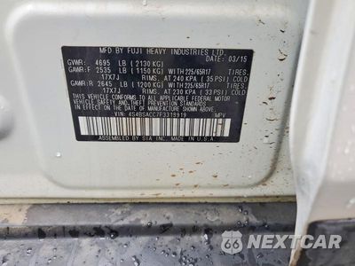 Zdjęcie 13 z 13 samochodu: 2015 SUBARU OUTBACK 2.5I PREMIUM VIN:4S4BSACC7F3313919 - miniatura