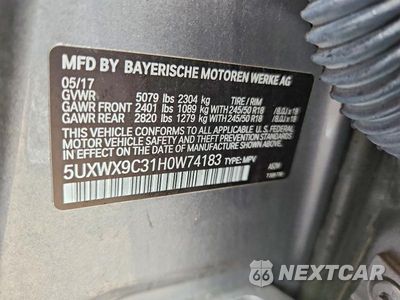 Zdjęcie 13 z 13 samochodu: 2017 BMW X3 XDRIVE28I VIN:5UXWX9C31H0W74183 - miniatura