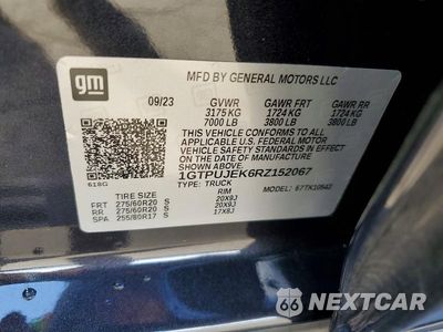 Zdjęcie 12 z 12 samochodu: 2024 GMC SIERRA K1500 ELEVATION-L VIN:1GTPUJEK6RZ152067 - miniatura