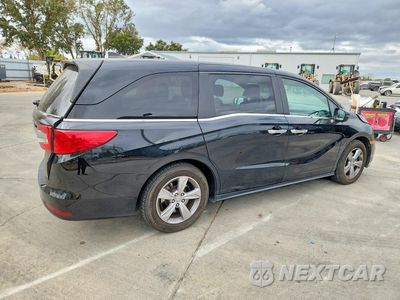 Trzecie zdjęcie samochodu z tyłu: 2020 HONDA ODYSSEY EXL VIN:5FNRL6H72LB028228 - miniatura