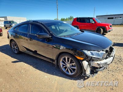 Czwarte zdjęcie samochodu z boku: 2019 HONDA CIVIC EX VIN:19XFC1F30KE010661 - miniatura