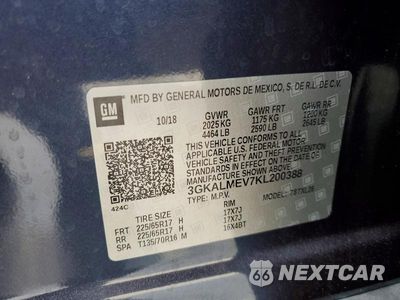 Zdjęcie 14 z 14 samochodu: 2019 GMC TERRAIN SLE VIN:3GKALMEV7KL200388 - miniatura