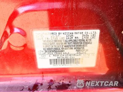 Zdjęcie 12 z 12 samochodu: 2018 NISSAN VERSA SV VIN:3N1CN7AP0JL844601 - miniatura