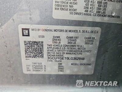 Zdjęcie 12 z 12 samochodu: 2020 CHEVROLET SILVERADO K1500 LTZ VIN:3GCUYGET0LG362948 - miniatura