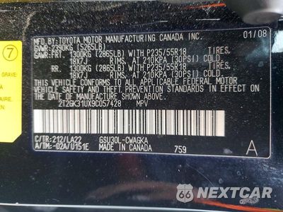 Zdjęcie 13 z 13 samochodu: 2009 LEXUS RX 350 VIN:2T2GK31UX9C057428 - miniatura