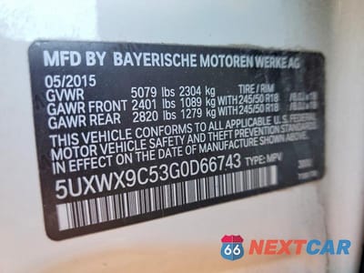 Zdjęcie 13 z 13 samochodu: 2016 BMW X3 XDRIVE28I VIN:5UXWX9C53G0D66743 - miniatura