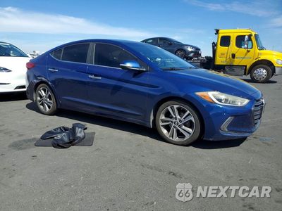 Czwarte zdjęcie samochodu z boku: 2017 HYUNDAI ELANTRA LIMITED VIN:5NPD84LF3HH096173 - miniatura