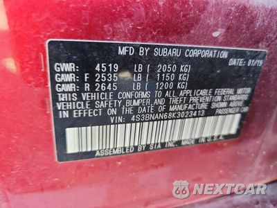 Zdjęcie 12 z 12 samochodu: 2019 SUBARU LEGACY 2.5I LIMITED VIN:4S3BNAN68K3023413 - miniatura