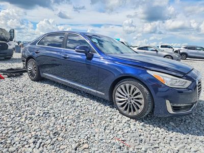 Czwarte zdjęcie samochodu z boku: 2019 GENESIS G90 PREMIUM VIN:KMTF34JA3KU053482 - miniatura