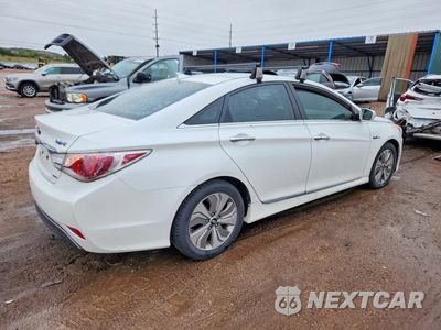 Trzecie zdjęcie samochodu z tyłu: 2013 HYUNDAI SONATA HYBRID VIN:KMHEC4A44DA101530 - miniatura