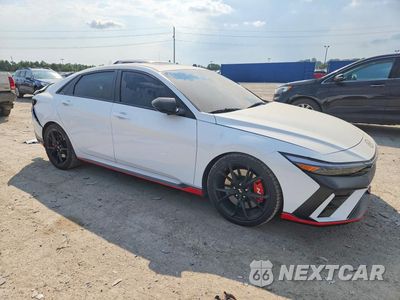 Czwarte zdjęcie samochodu z boku: 2025 HYUNDAI ELANTRA N BASE VIN:KMHLW4DK8SU035522 - miniatura