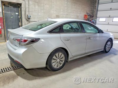 Trzecie zdjęcie samochodu z tyłu: 2016 HYUNDAI SONATA HYBRID SE VIN:KMHE24L14GA015516 - miniatura