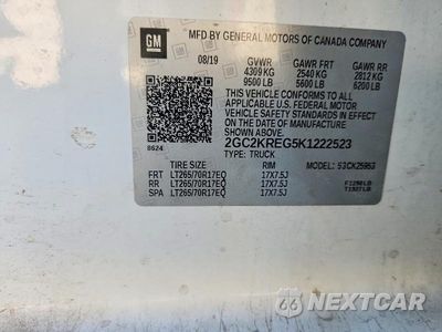 Zdjęcie 12 z 12 samochodu: 2019 CHEVROLET SILVERADO K2500 HEAVY DUTY VIN:2GC2KREG5K1222523 - miniatura