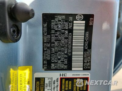 Zdjęcie 12 z 12 samochodu: 2009 TOYOTA CAMRY LE VIN:4T1BE46K39U906834 - miniatura