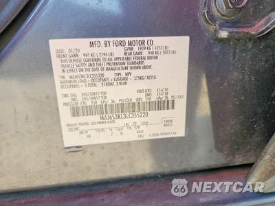 Zdjęcie 14 z 14 samochodu: 2020 FORD ECOSPORT TITANIUM VIN:MAJ6S3KL3LC355220 - miniatura