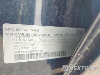 Zdjęcie 13 z 13 samochodu: 2014 AUDI A4 PREMIUM VIN:WAUBFAFL9EN033150 - miniatura