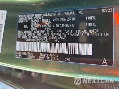 Zdjęcie 13 z 13 samochodu: 2023 TOYOTA HIGHLANDER XLE VIN:5TDKDRBH3PS505543 - miniatura