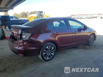 Trzecie zdjęcie samochodu z tyłu: 2015 HONDA CIVIC EX VIN:2HGFB2F81FH513406 - miniatura