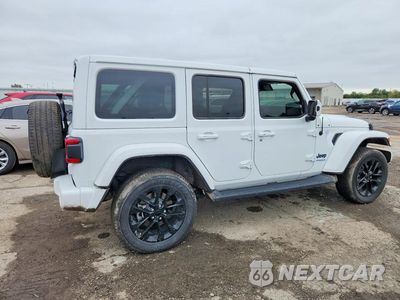 Trzecie zdjęcie samochodu z tyłu: 2021 JEEP WRANGLER UNLIMITED SAHARA 4XE VIN:1C4JJXP62MW850123 - miniatura