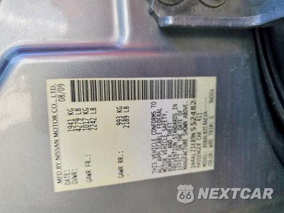 Zdjęcie 12 z 12 samochodu: 2009 NISSAN ALTIMA 2.5 VIN:1N4AL21E89N552482 - miniatura