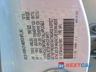 Zdjęcie 13 z 13 samochodu: 2016 ACURA RDX TECHNOLOGY VIN:5J8TB4H54GL015853 - miniatura