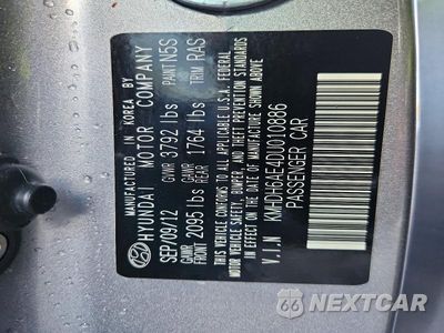 Zdjęcie 13 z 13 samochodu: 2013 HYUNDAI ELANTRA COUPE GS VIN:KMHDH6AE4DU010886 - miniatura