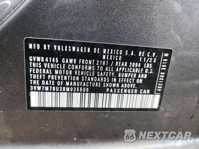 Zdjęcie 13 z 13 samochodu: 2024 VOLKSWAGEN JETTA SE VIN:3VW7M7BU3RM035506 - miniatura