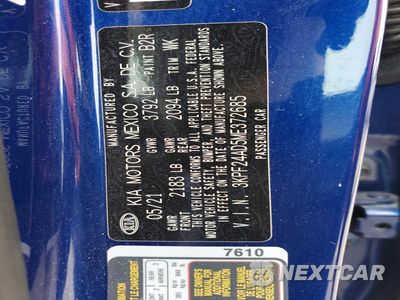 Zdjęcie 13 z 13 samochodu: 2021 KIA FORTE LXS VIN:3KPF24AD5ME372685 - miniatura