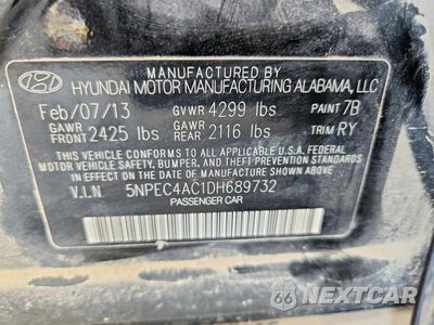 Zdjęcie 12 z 12 samochodu: 2013 HYUNDAI SONATA LIMITED VIN:5NPEC4AC1DH689732 - miniatura