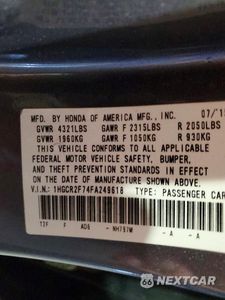 Zdjęcie 12 z 12 samochodu: 2015 HONDA ACCORD EX VIN:1HGCR2F74FA249618 - miniatura