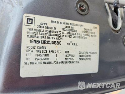 Zdjęcie 13 z 13 samochodu: 1999 CHEVROLET TAHOE K1500 VIN:1GNEK13R3XJ463200 - miniatura
