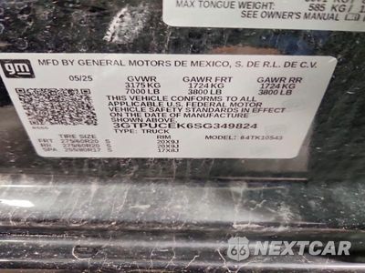 Zdjęcie 13 z 13 samochodu: 2025 GMC SIERRA K1500 ELEVATION VIN:3GTPUCEK6SG349824 - miniatura